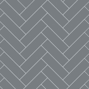 Multipanel Monument Grey Herringbone Tile Effect Shower Board