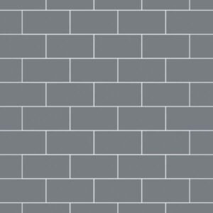 Multipanel Monument Grey Metro Tile Effect Shower Board