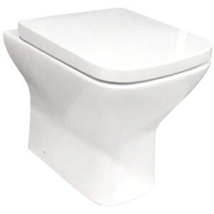 Scudo Porto Short Projection Rimless Back To Wall Toilet with Soft Close Seat