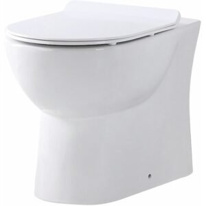 Scudo Belini Rimless Back To Wall Short Projection Toilet Inc Soft Close Seat