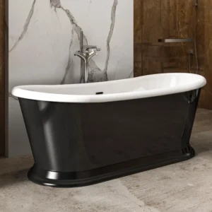 Charlotte Edwards Rosemary 1710 x 720 Gloss Black Freestanding Bath