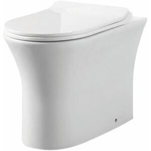 Scudo Deia Rimless Comfort Height Back to Wall Toilet with Soft Close Seat