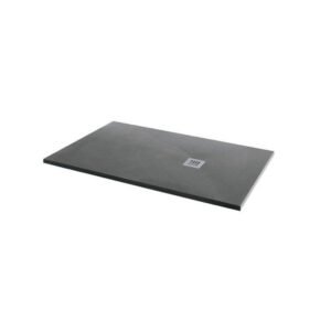 MX Minerals 1000 x 800mm Ash Grey Slate Effect Shower Tray