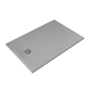 RAK Feeling 1200 x 800mm Grey Stone Resin Shower Tray - Cut To Size
