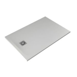 RAK Feeling 1200 x 800mm White Stone Resin Shower Tray - Cut To Size