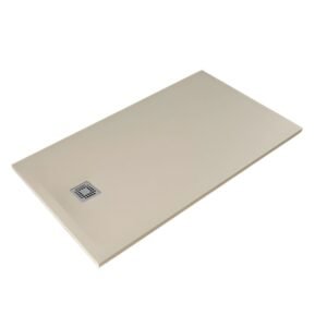 RAK Feeling 1400 x 800mm Cappuccino Stone Resin Shower Tray - Cut To Size