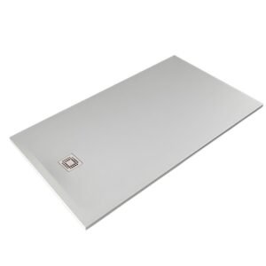 RAK Feeling 1400 x 900mm White Stone Resin Shower Tray - Cut To Size
