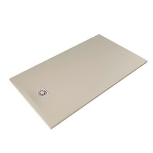 RAK Feeling 1600 x 900mm Cappuccino Stone Resin Shower Tray - Cut To Size