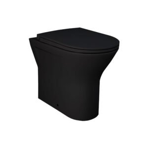 RAK Feeling Matt Black Rimless Back To Wall Toilet & Soft Close Seat