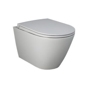 Feeling Matt White Wall Hung Rimless WC inc Soft Close Seat - RAK Ceramics