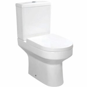 Scudo Spa Semi-Rimless Short Projection Open Back Toilet Inc Soft Close Seat