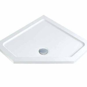 MX Elements 900 x 900 Anti Slip Pentangle ABS Stone Resin Shower Tray