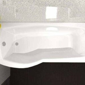 Carron Delta 1700 x 700/ 800 P Shaped Shower Bath - 5mm