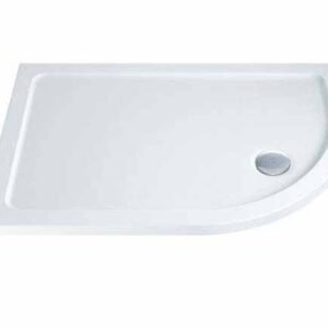 MX Elements 1000 x 800 Right Hand Anti Slip Offset Quadrant ABS Stone Resin Shower Tray
