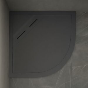 Kudos Connect2 900 x 900mm Slate Quadrant Anti Slip Shower Tray