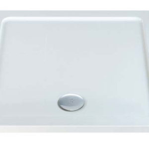 MX Elements 800 x 800 Square Stone Resin Low Profile Shower Tray