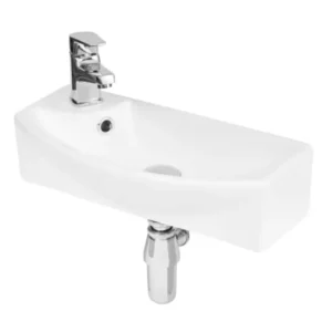 Nuie Juno Compact Curved Cloakroom Basin