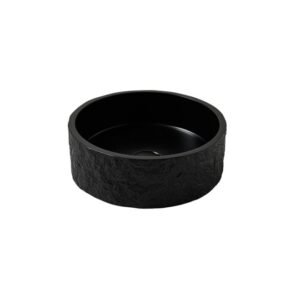 Scudo Rok Black 365mm Round Basin