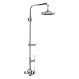 Burlington Stour Exposed Traditional Shower with Rigid Riser & Fixed Head - BF2S - CLEARANCE