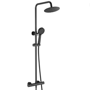 Scudo Middleton Matt Black Round Dual Head Shower