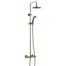 Trisen Harik 2 Dual Head Thermostatic Shower Brushed Brass