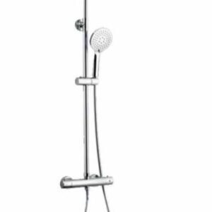 Kartell Plan Thermostatic Bar Shower Valve With Riser Rail & Rain Head