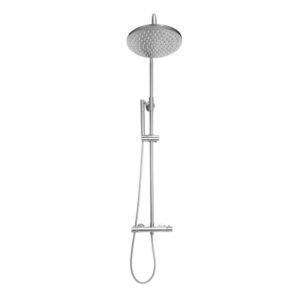 Scudo Core Chrome Twin Head Rigid Riser Shower Kit NU-019