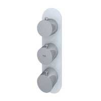 Feeling Round White Dual Outlet Shower Valve by RAK Ceramics