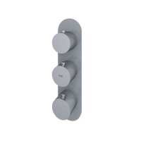 Feeling Round Grey Dual Outlet Shower Valve by RAK Ceramics