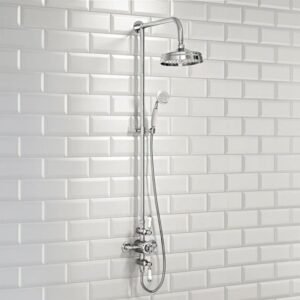 Scudo York Traditional Dual Head Thermostatic Shower Valve SHOWER006