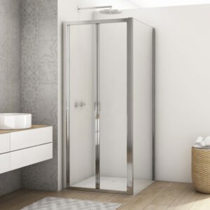 Kudos Divera 1000mm Chrome Bi-Fold Shower Door