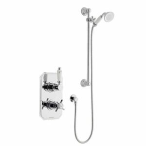Klassique Thermostatic Concealed Shower Valve With Riser Rail Kit - Kartell UK
