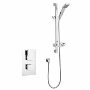 Element Thermostatic Concealed Shower Valve with Riser Rail Kit - Kartell UK