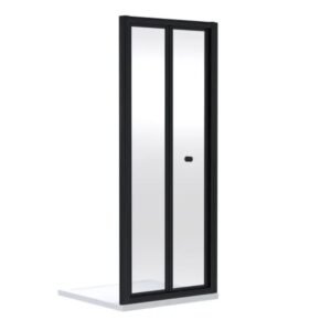 Nuie Rene Matt Black 700mm Bi-Fold Shower Door