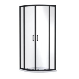 Nuie Rene Matt Black 800mm Quadrant Shower Enclosure