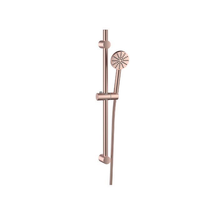 Scudo Brushed Bronze Shower Riser Kit - showerboard.co.uk