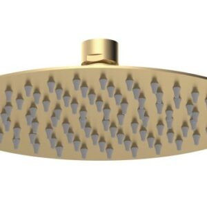 Nuie Round Brushed Brass 200mm Shower Head