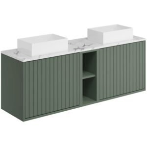 Scudo Alfie 1400mm Reed Green Wall Hung Unit