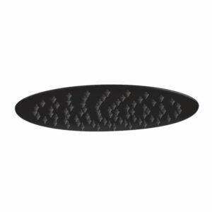 Scudo Matt Black 300mm Round Shower Head