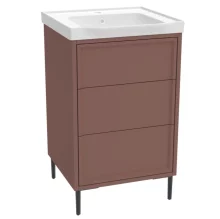 Scudo Bota 600 Earth Red Freestanding Vanity Unit