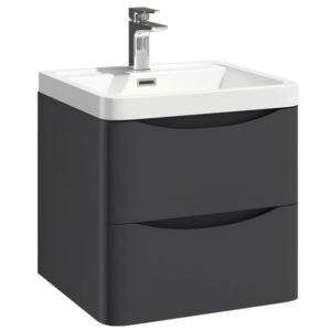 Scudo Bella 500 Matt Grey Wall Hung Vanity Unit