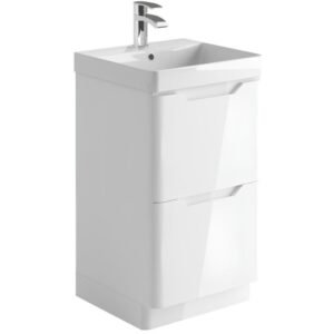 Scudo Ella 500 Gloss White Vanity Unit