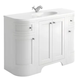 Scudo Harrogate Brunswick 1200 Traditional Arctic White Vanity Unit