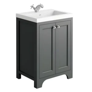 Scudo Harrogate Brunswick 600 Traditional Spa Grey Vanity Unit