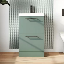 Scudo Muro 500 Reed Green Vanity Unit and Basin
