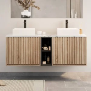 Scudo Alfie 1400mm Sonoma Oak Wall Hung Unit