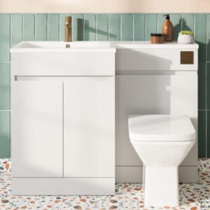 Scudo Waterguard 1100mm Gloss White Waterproof Furniture Set