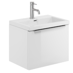 Scudo Muro 500 Gloss White Wall Hung Vanity Unit inc Basin