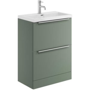 Scudo Muro 600 Reed Green Vanity Unit and Basin
