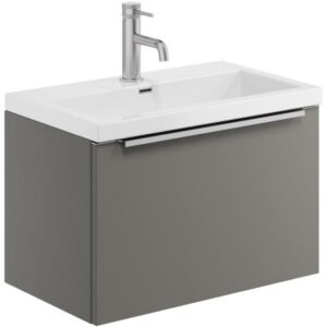 Scudo Muro 600 Dust Grey Wall Hung Vanity Unit inc Basin